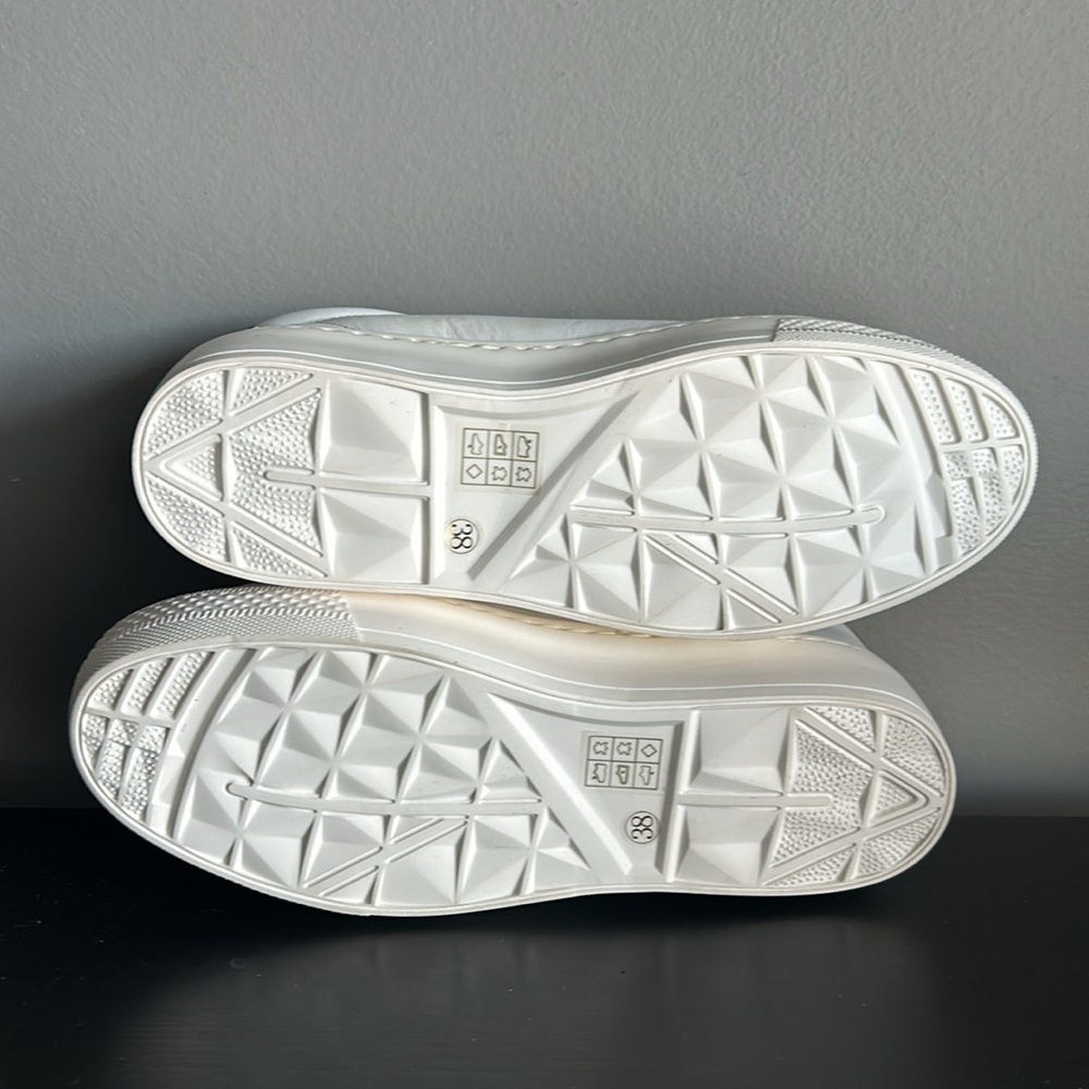 Bibi Lou Sneakers 38 New White Black Red - Picture 4 of 4